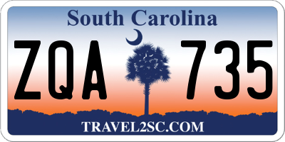SC license plate ZQA735