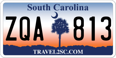 SC license plate ZQA813