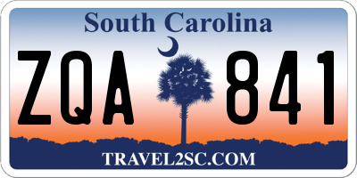 SC license plate ZQA841