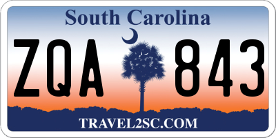 SC license plate ZQA843