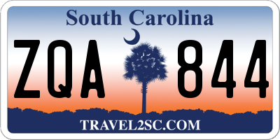 SC license plate ZQA844