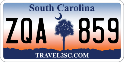 SC license plate ZQA859