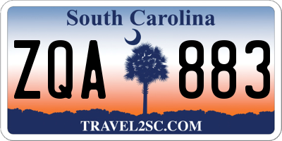 SC license plate ZQA883