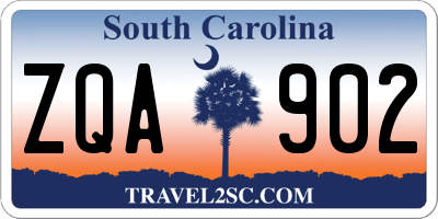 SC license plate ZQA902