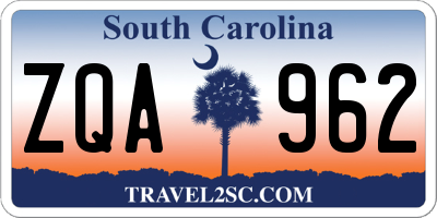 SC license plate ZQA962