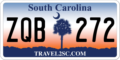 SC license plate ZQB272