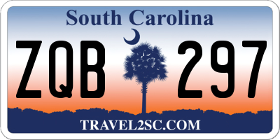 SC license plate ZQB297