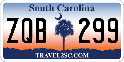 SC license plate ZQB299