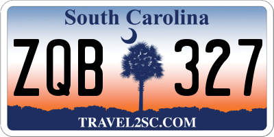 SC license plate ZQB327