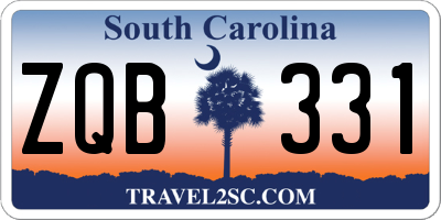 SC license plate ZQB331