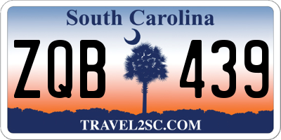 SC license plate ZQB439