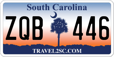 SC license plate ZQB446