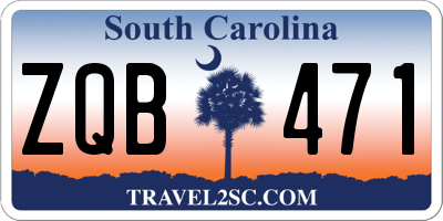 SC license plate ZQB471