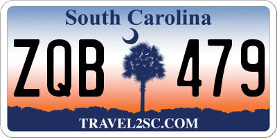 SC license plate ZQB479
