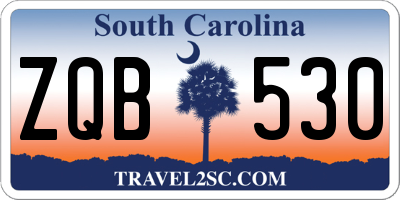 SC license plate ZQB530