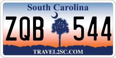 SC license plate ZQB544