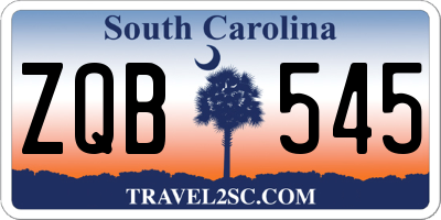 SC license plate ZQB545