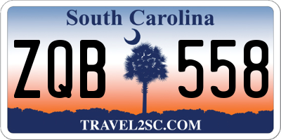 SC license plate ZQB558