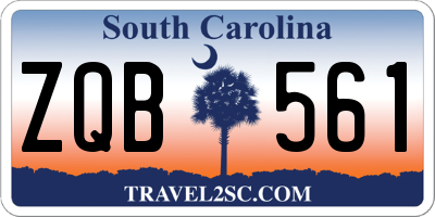 SC license plate ZQB561