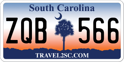 SC license plate ZQB566