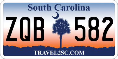 SC license plate ZQB582