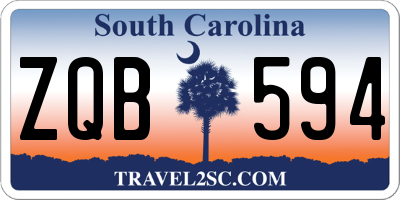 SC license plate ZQB594