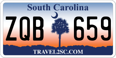 SC license plate ZQB659