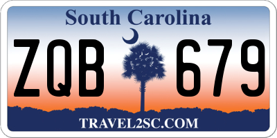SC license plate ZQB679