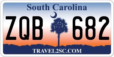 SC license plate ZQB682