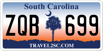 SC license plate ZQB699