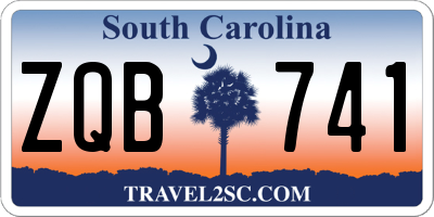 SC license plate ZQB741