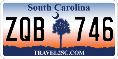 SC license plate ZQB746