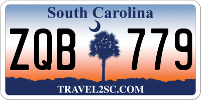 SC license plate ZQB779