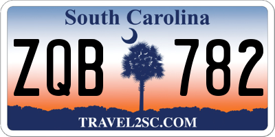 SC license plate ZQB782
