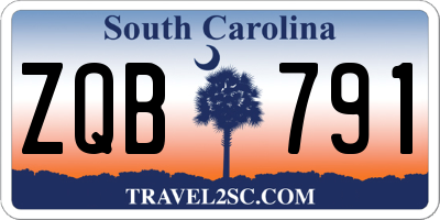 SC license plate ZQB791