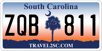 SC license plate ZQB811