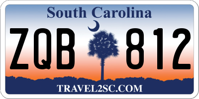 SC license plate ZQB812