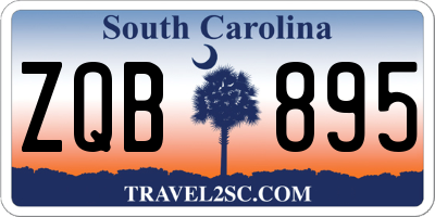 SC license plate ZQB895