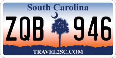 SC license plate ZQB946