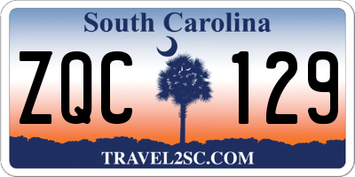SC license plate ZQC129