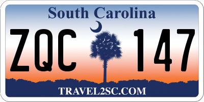 SC license plate ZQC147
