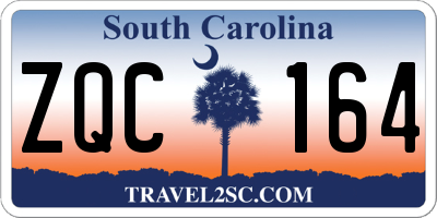 SC license plate ZQC164