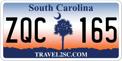 SC license plate ZQC165