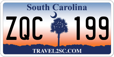 SC license plate ZQC199