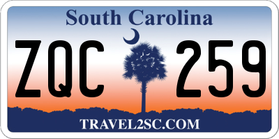 SC license plate ZQC259