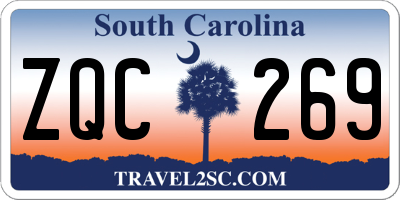 SC license plate ZQC269