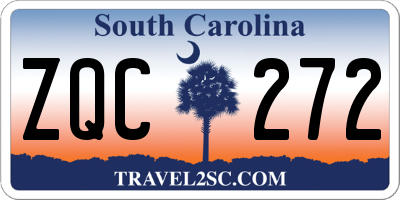 SC license plate ZQC272