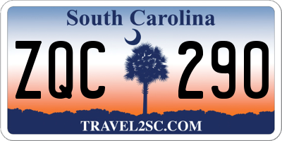 SC license plate ZQC290