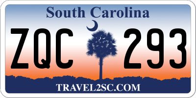 SC license plate ZQC293