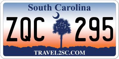 SC license plate ZQC295
